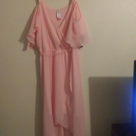 Large pink summer dress - Picture 5 of 6